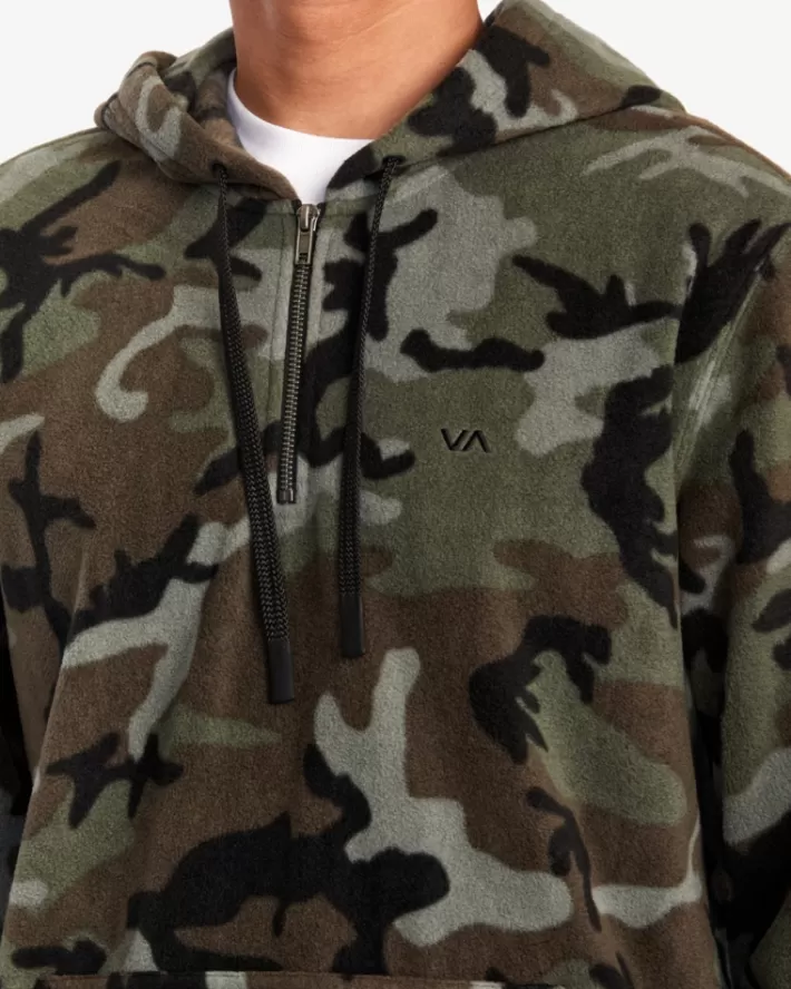 RVCA Moletom Com Capuz Yukon Quarter Zip Pullover Masculino | SBUCVD-748< Moletom Com Capuz