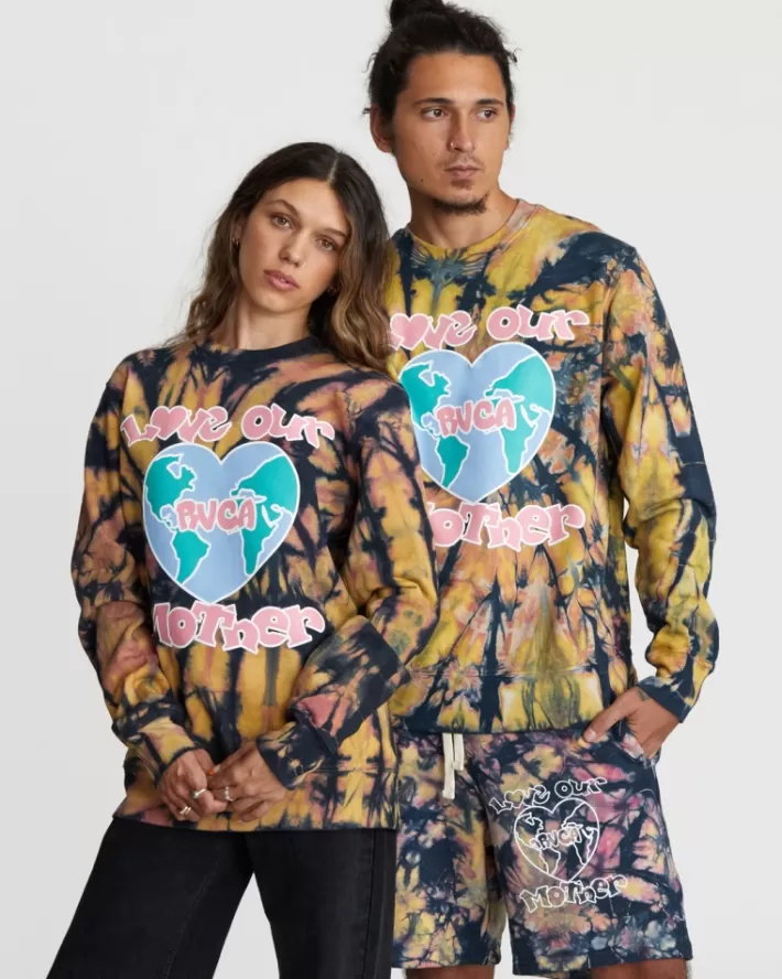 RVCA Moletom Freaktopia Love Your Mother Feminino | YIWUDH-381<MULHER Moletom