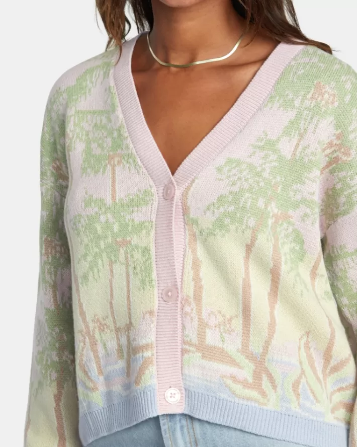 RVCA Suéteres For The Record Cardigan Feminino | LPSWEK-847<MULHER Suéteres