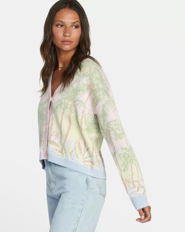 RVCA Suéteres For The Record Cardigan Feminino | LPSWEK-847<MULHER Suéteres