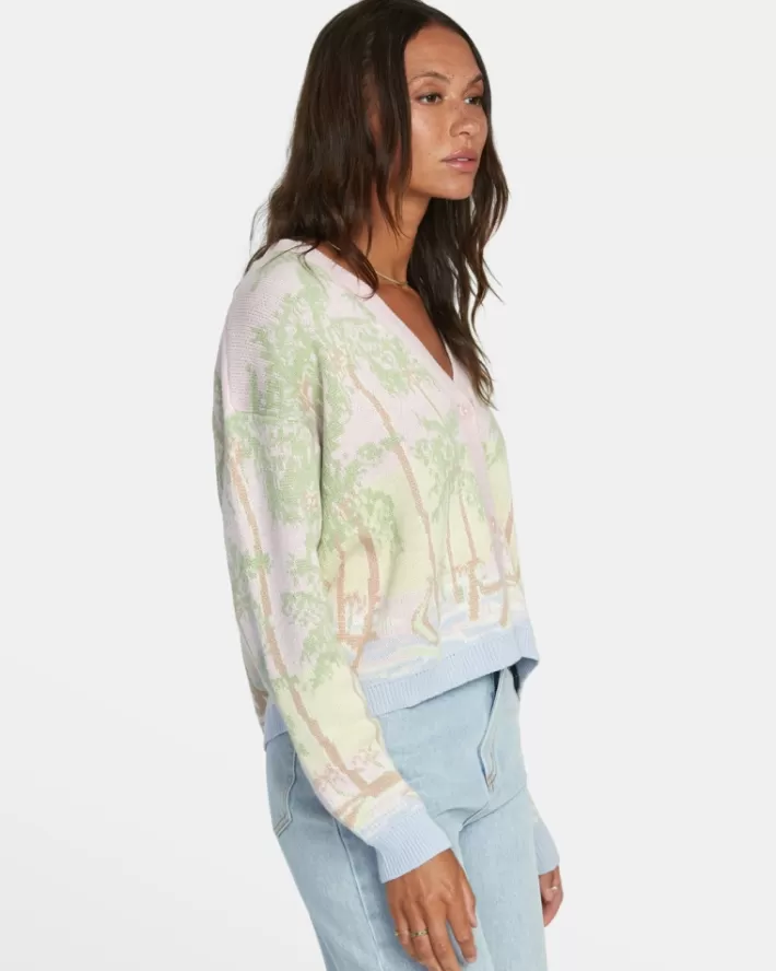 RVCA Suéteres For The Record Cardigan Feminino | LPSWEK-847<MULHER Suéteres