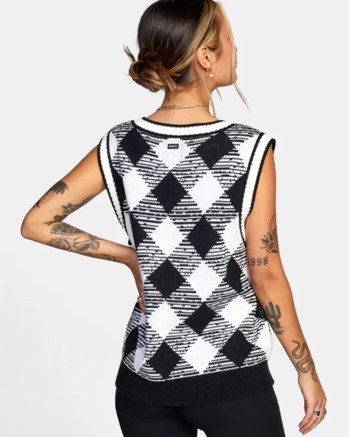 RVCA Suéteres Forget Me Not Oversized Vest Feminino | XHAKGS-853<MULHER Suéteres