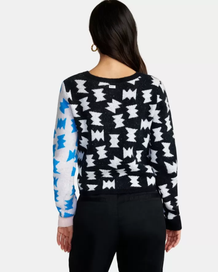 RVCA Suéteres LP x KLW Inverted Cardigan Feminino | OXNIBP-154<MULHER Suéteres
