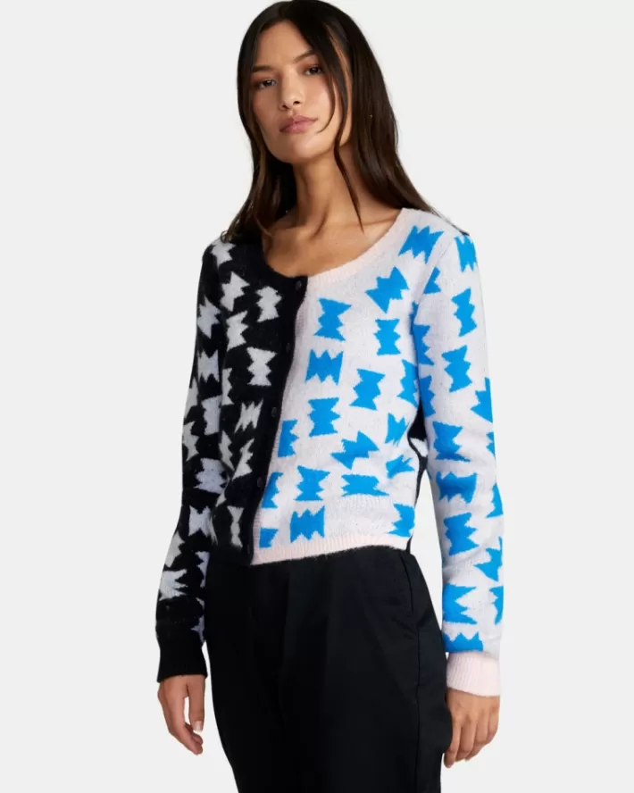RVCA Suéteres LP x KLW Inverted Cardigan Feminino | OXNIBP-154<MULHER Suéteres