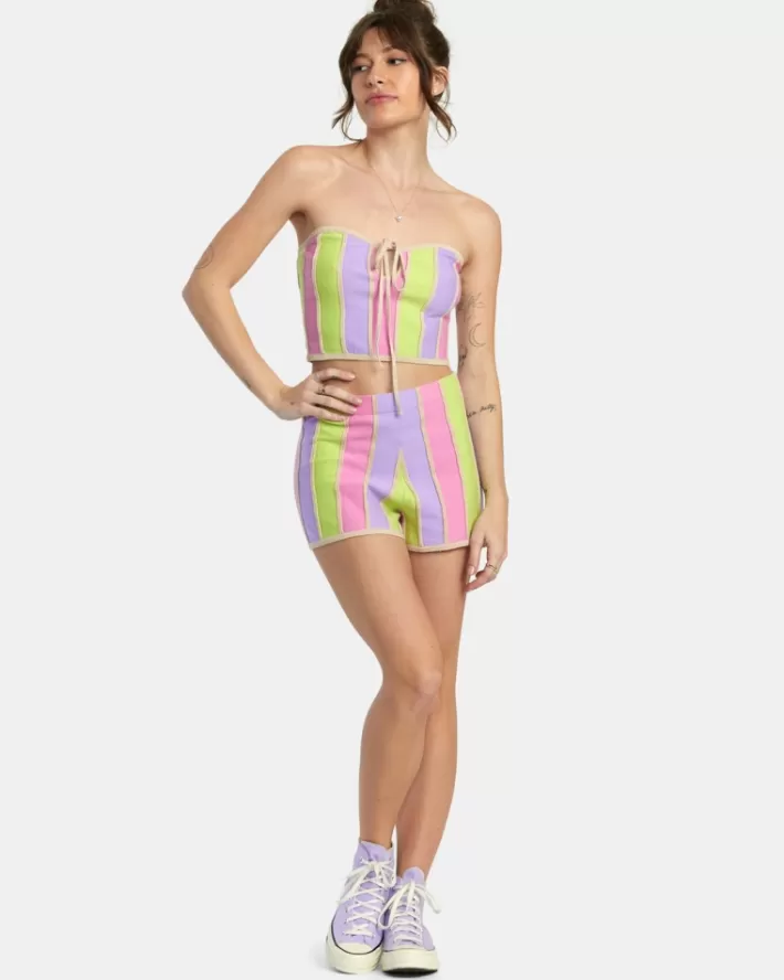 RVCA Suéteres Upswing Crop Feminino | OZJRFL-094<MULHER Suéteres