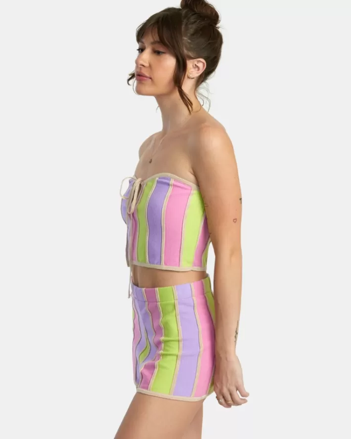 RVCA Suéteres Upswing Crop Feminino | OZJRFL-094<MULHER Suéteres