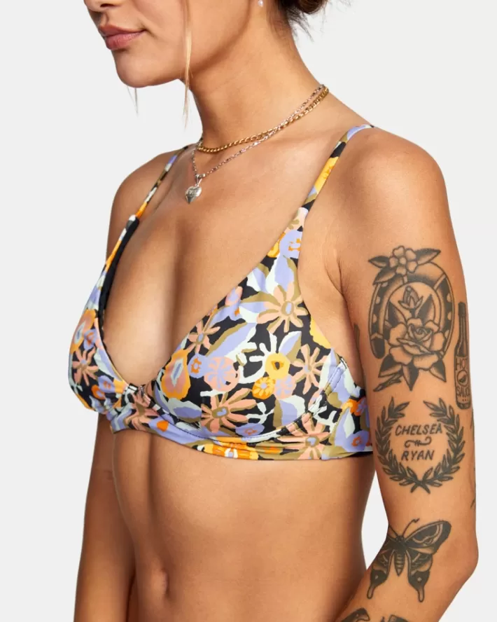 RVCA Tops De Biquíni Avant Gardner High Triangle Feminino | VHZYUX-931<MULHER Tops De Biquíni
