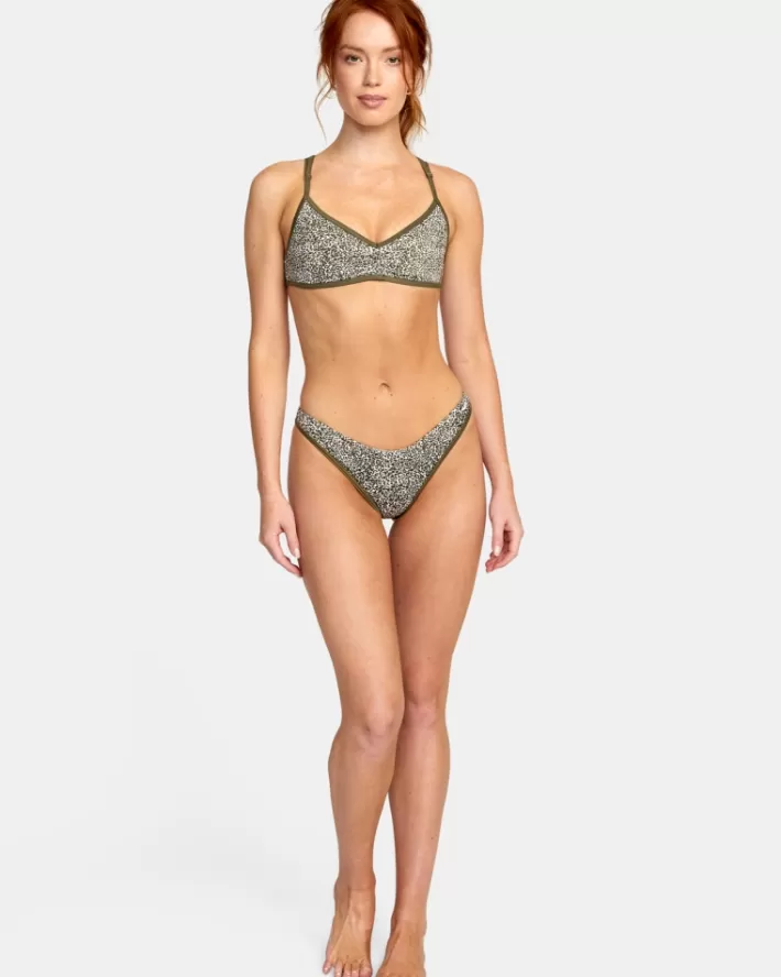 RVCA Tops De Biquíni Blocked Bralette Feminino | VWNSYU-480<MULHER Tops De Biquíni