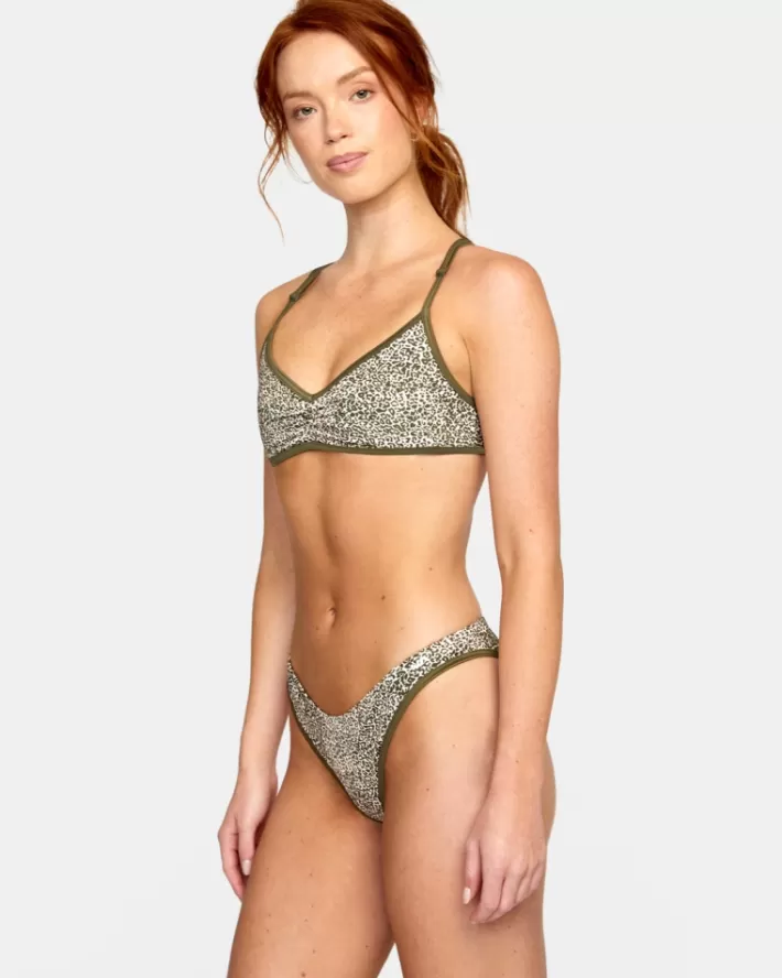 RVCA Tops De Biquíni Blocked Bralette Feminino | VWNSYU-480<MULHER Tops De Biquíni