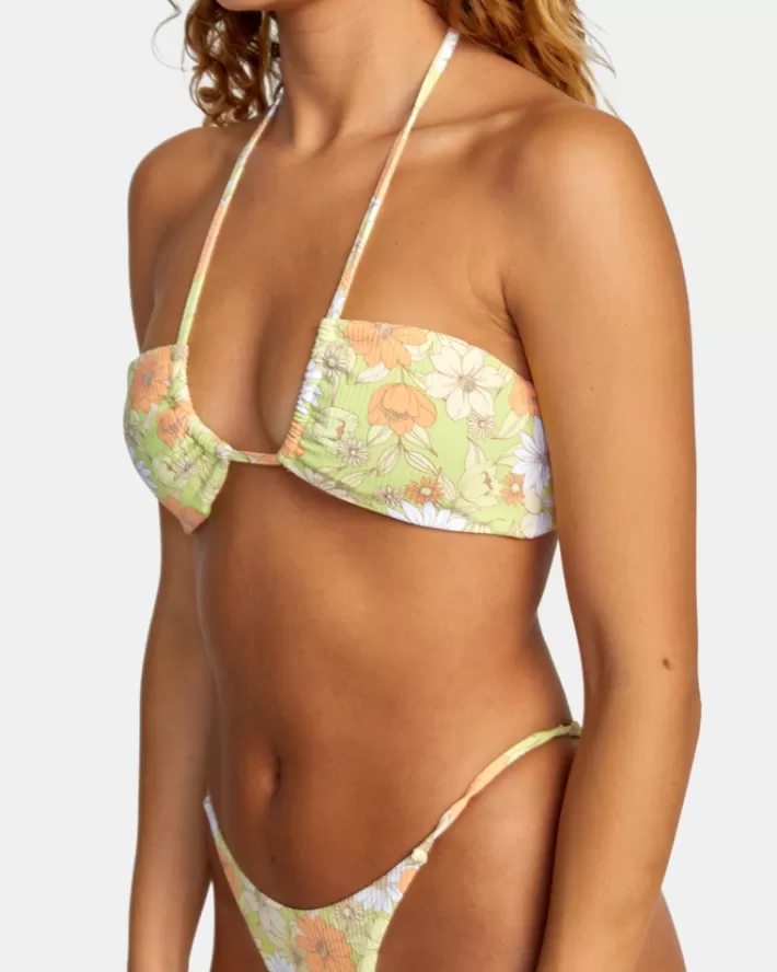 RVCA Tops De Biquíni Dreamfield Halter Feminino | GWNURX-039<MULHER Tops De Biquíni