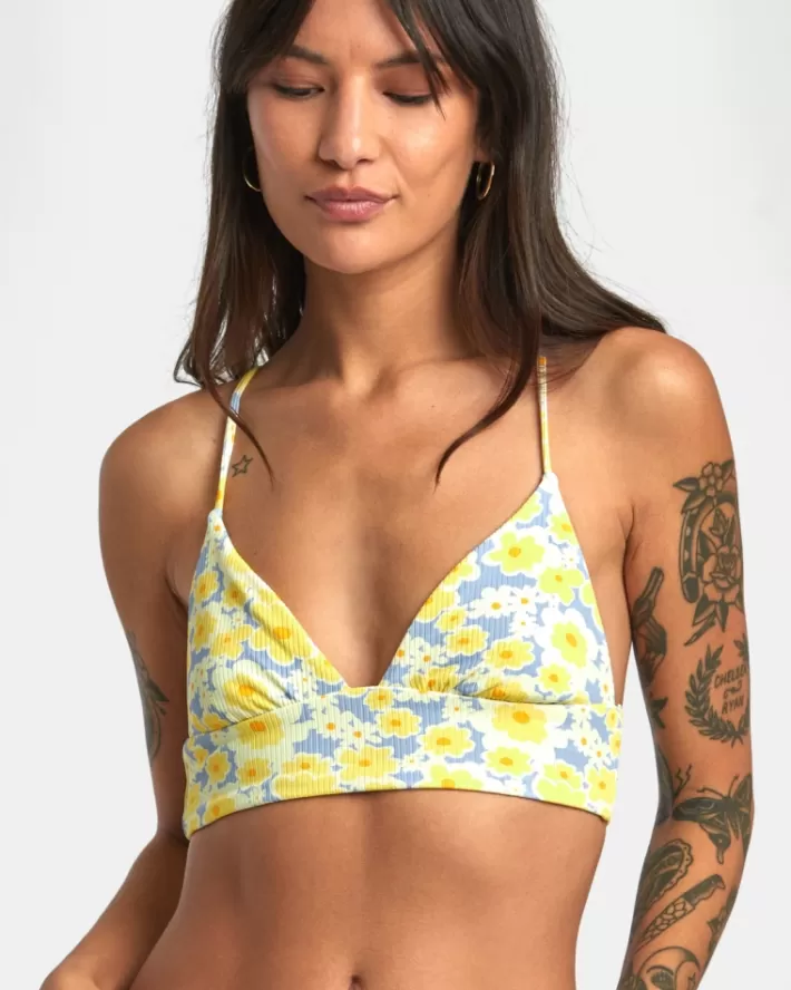 RVCA Tops De Biquíni Freya Triangle Crop Feminino | ENLSTQ-738<MULHER Tops De Biquíni
