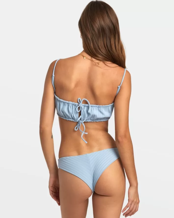 RVCA Tops De Biquíni Largos Rib 2-Way Bandeau Feminino | LIAWDP-234<MULHER Tops De Biquíni
