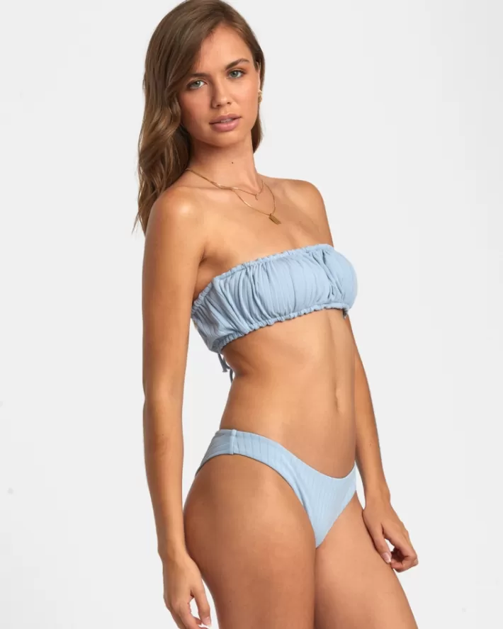 RVCA Tops De Biquíni Largos Rib 2-Way Bandeau Feminino | LIAWDP-234<MULHER Tops De Biquíni