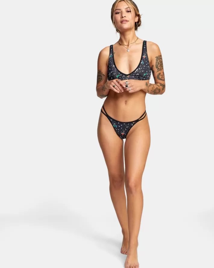 RVCA Tops De Biquíni LP x KLW Uncaged Bralette Feminino | RAMVLI-074<MULHER Tops De Biquíni
