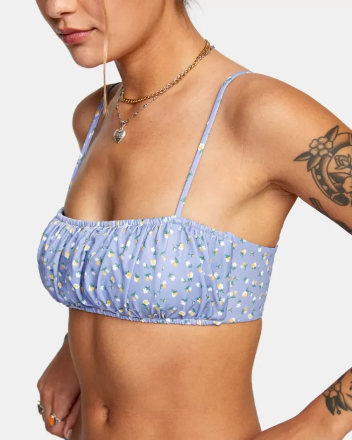 RVCA Tops De Biquíni Mille Bandeau Feminino | ZNGLIS-401<MULHER Tops De Biquíni
