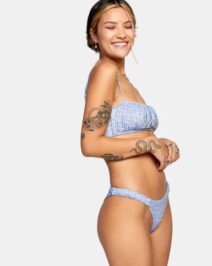 RVCA Tops De Biquíni Mille Bandeau Feminino | ZNGLIS-401<MULHER Tops De Biquíni