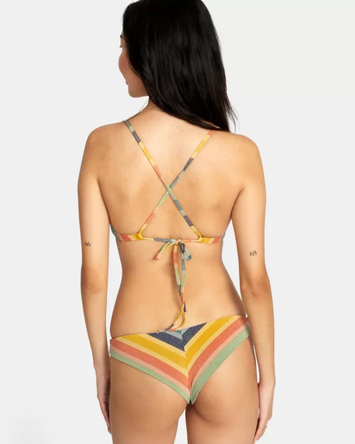RVCA Tops De Biquíni Mirage Knotted Crossback Feminino | RMSJNZ-978<MULHER Tops De Biquíni