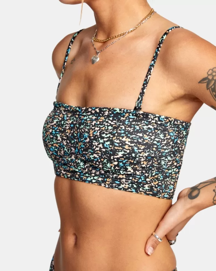 RVCA Tops De Biquíni No Matter Bandeau Feminino | XEKAGT-976<MULHER Tops De Biquíni