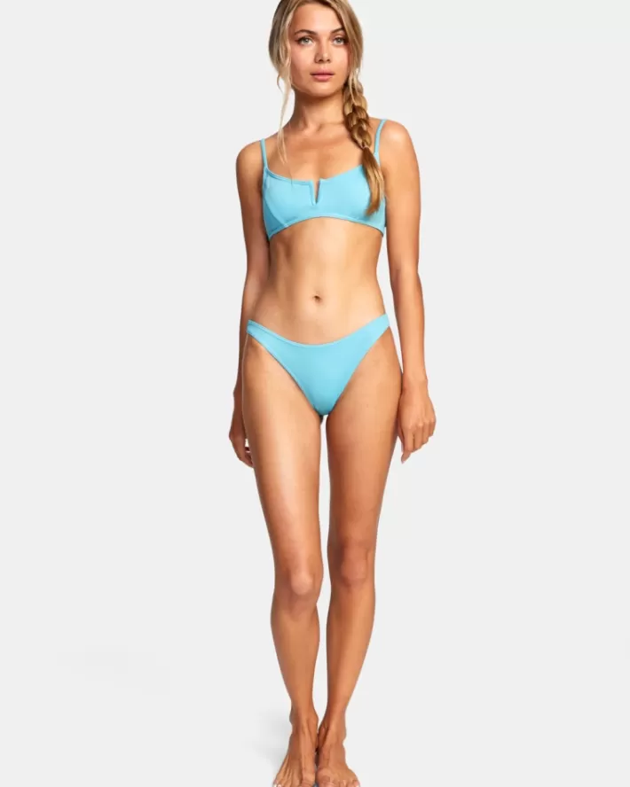 RVCA Tops De Biquíni No Matter V-Wire Bralette Feminino | JEBTFS-413<MULHER Tops De Biquíni