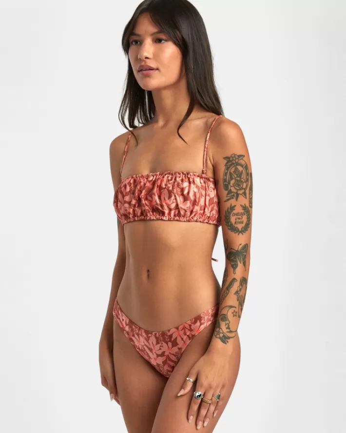 RVCA Tops De Biquíni Oasis 2-Way Bandeau Feminino | MNXWYT-750<MULHER Tops De Biquíni