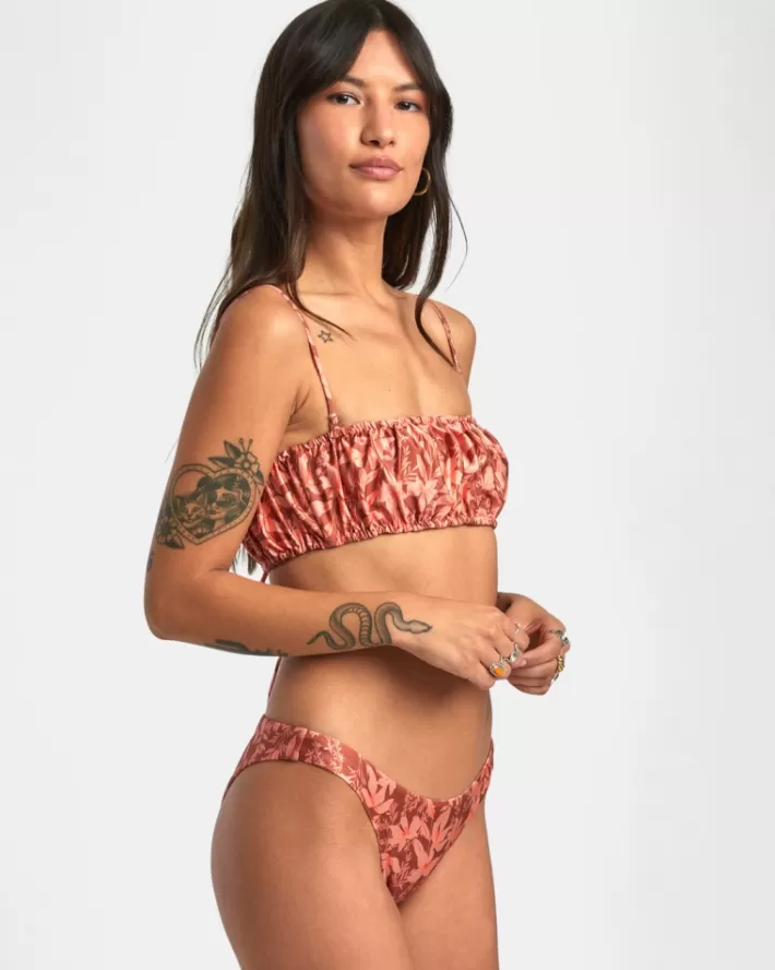 RVCA Tops De Biquíni Oasis 2-Way Bandeau Feminino | MNXWYT-750<MULHER Tops De Biquíni