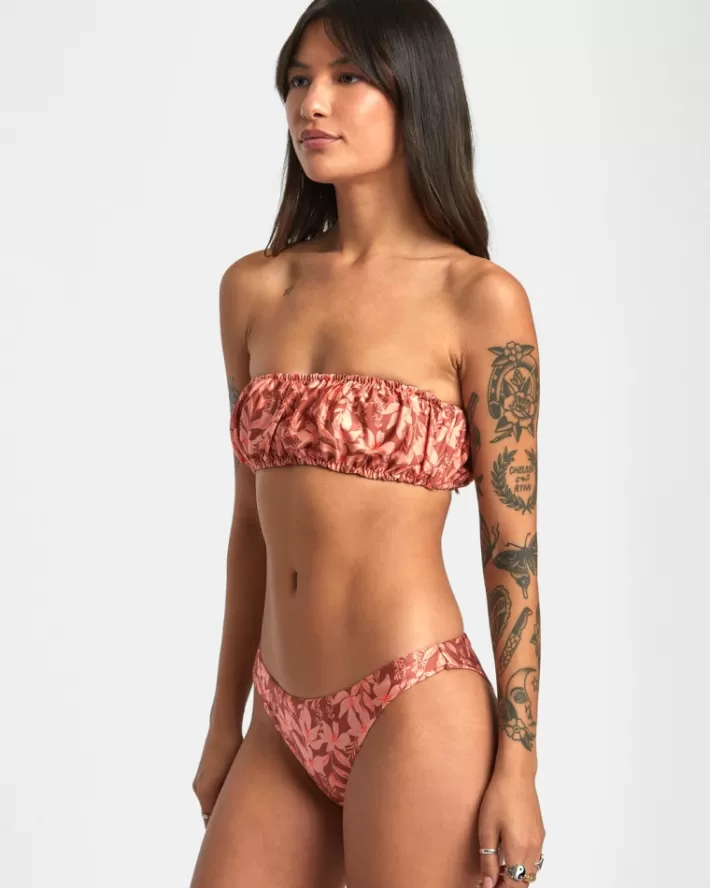 RVCA Tops De Biquíni Oasis 2-Way Bandeau Feminino | MNXWYT-750<MULHER Tops De Biquíni