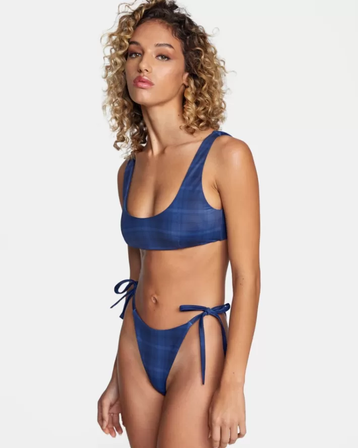 RVCA Tops De Biquíni Plaid City Printed Bralette Feminino | WYTZPA-572<MULHER Tops De Biquíni
