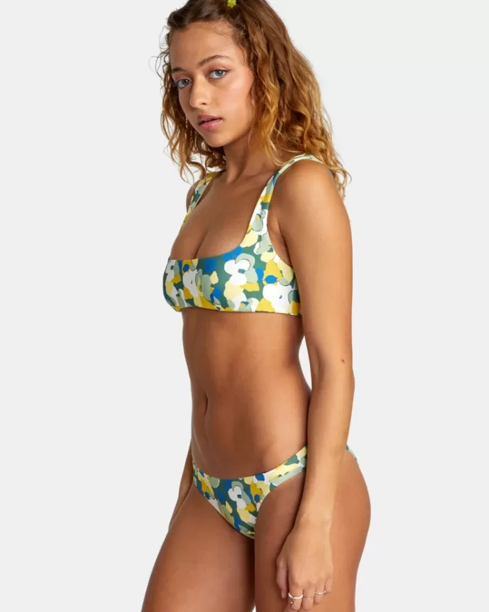 RVCA Tops De Biquíni Poppy Camo Reversible Bralette Feminino | NHWFEJ-123<MULHER Tops De Biquíni