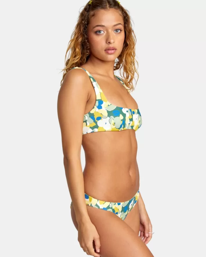 RVCA Tops De Biquíni Poppy Camo Reversible Bralette Feminino | NHWFEJ-123<MULHER Tops De Biquíni