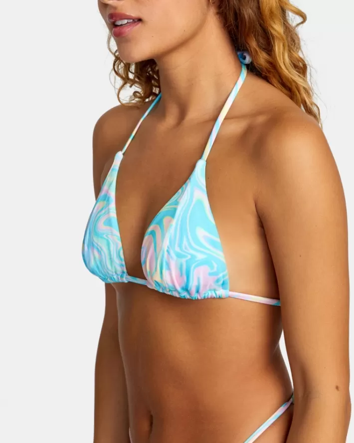 RVCA Tops De Biquíni Psychee Seamed Triangle Feminino | JMZBPS-712<MULHER Tops De Biquíni