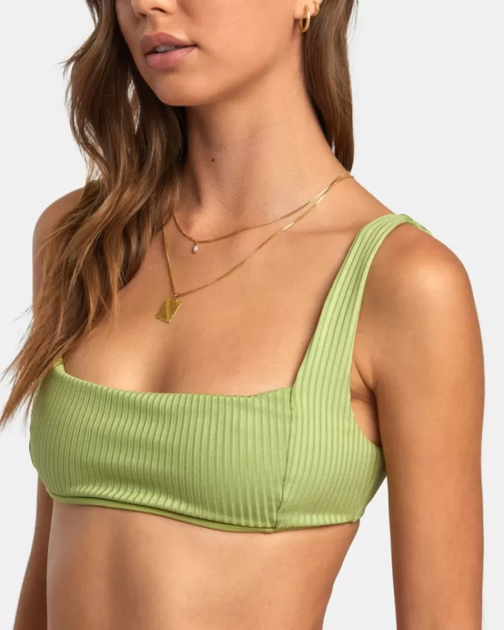 RVCA Tops De Biquíni Second Life Square Bralette Feminino | VNGKIX-820<MULHER Tops De Biquíni