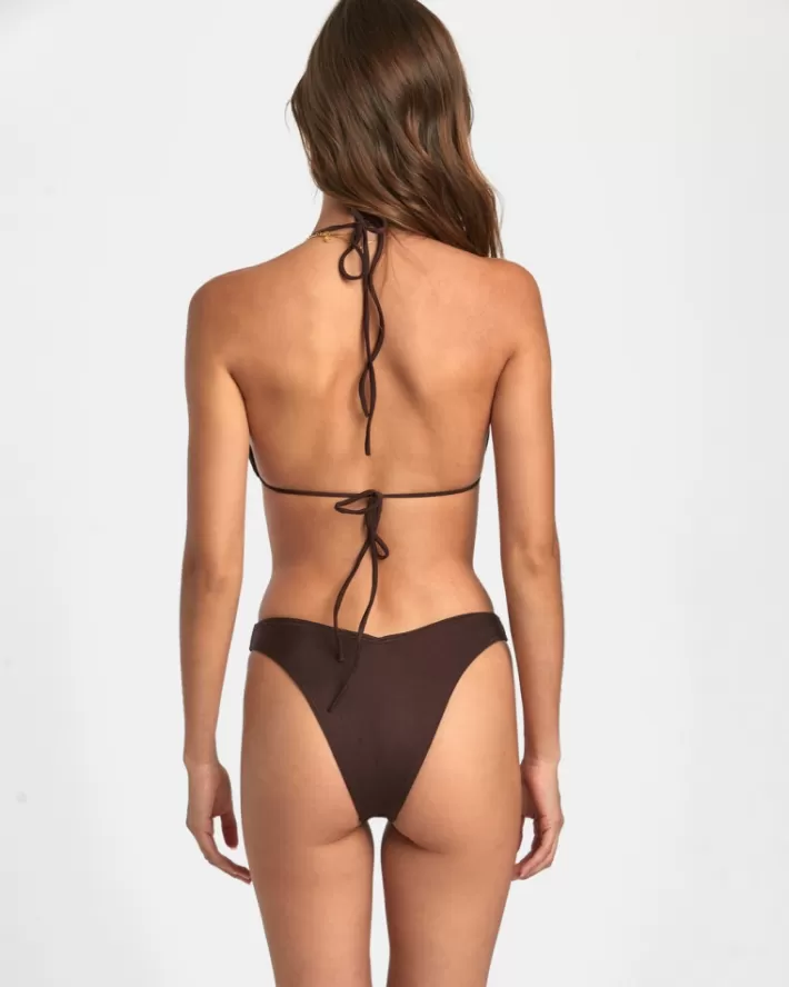 RVCA Tops De Biquíni Solid Shimmer Triangle Feminino | XJNELH-386<MULHER Tops De Biquíni