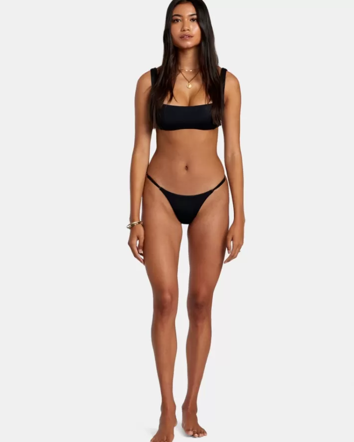 RVCA Tops De Biquíni Solid Square Bralette Feminino | DWQYEF-485<MULHER Tops De Biquíni