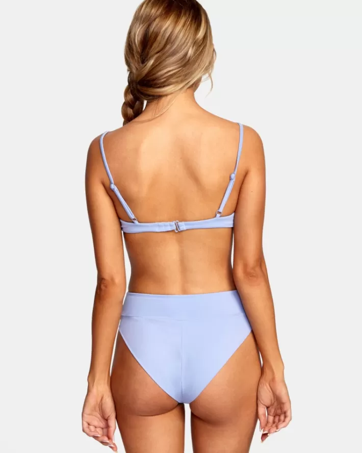 RVCA Tops De Biquíni Solid V-Wire Bralette Feminino | QZYHFK-106<MULHER Tops De Biquíni