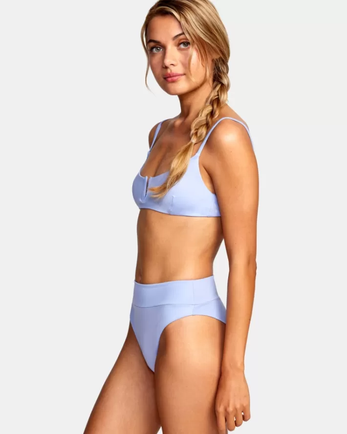 RVCA Tops De Biquíni Solid V-Wire Bralette Feminino | QZYHFK-106<MULHER Tops De Biquíni