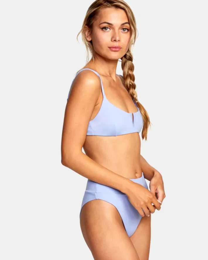 RVCA Tops De Biquíni Solid V-Wire Bralette Feminino | QZYHFK-106<MULHER Tops De Biquíni
