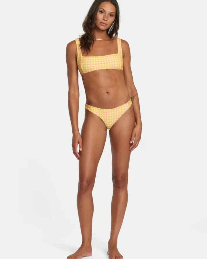 RVCA Tops De Biquíni Sunkissed Square Bralette Feminino | OSRINK-941<MULHER Tops De Biquíni
