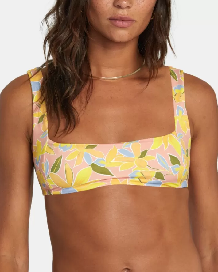 RVCA Tops De Biquíni Sunkissed Square Bralette Feminino | OSRINK-941<MULHER Tops De Biquíni
