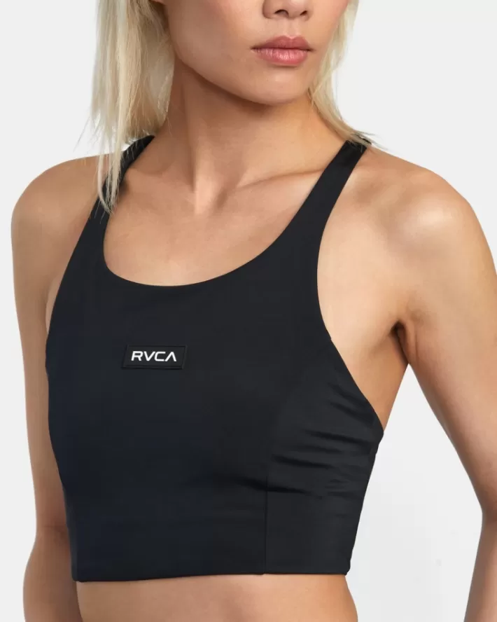RVCA Tops De Biquíni VA Essential Solid High Neck Racerback Swim Feminino | WFHJDM-306<MULHER Tops De Biquíni