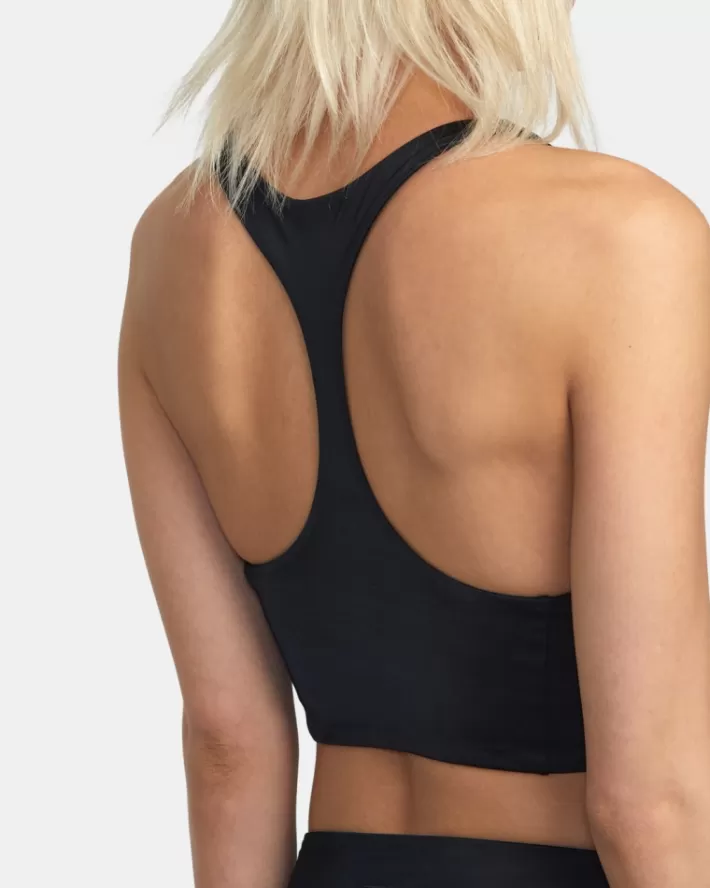 RVCA Tops De Biquíni VA Essential Solid High Neck Racerback Swim Feminino | WFHJDM-306<MULHER Tops De Biquíni