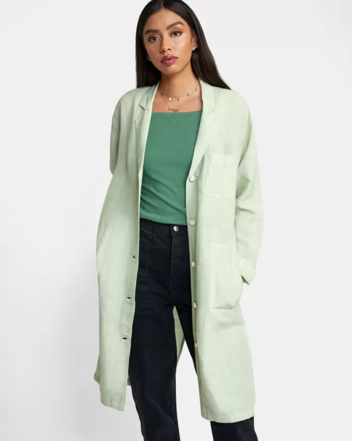RVCA Tops Balmy Oversized Blazer Feminino | IAEVML-213<MULHER Tops