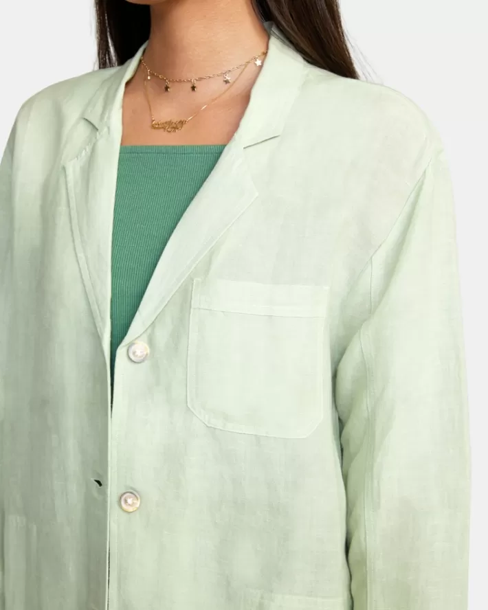 RVCA Tops Balmy Oversized Blazer Feminino | IAEVML-213<MULHER Tops