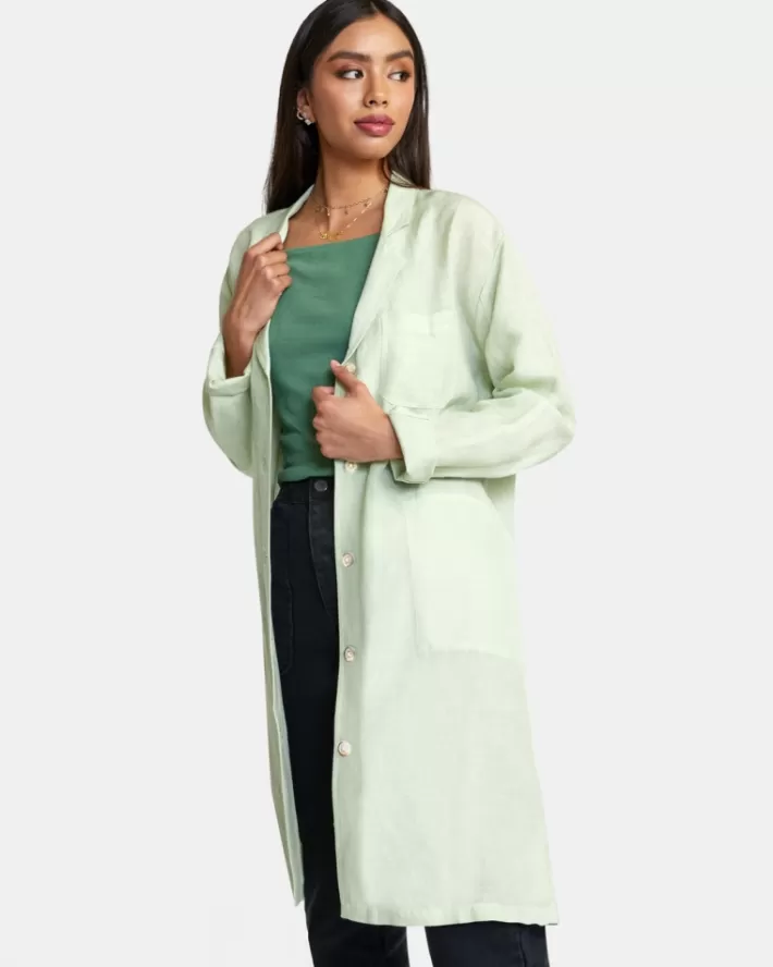 RVCA Tops Balmy Oversized Blazer Feminino | IAEVML-213<MULHER Tops