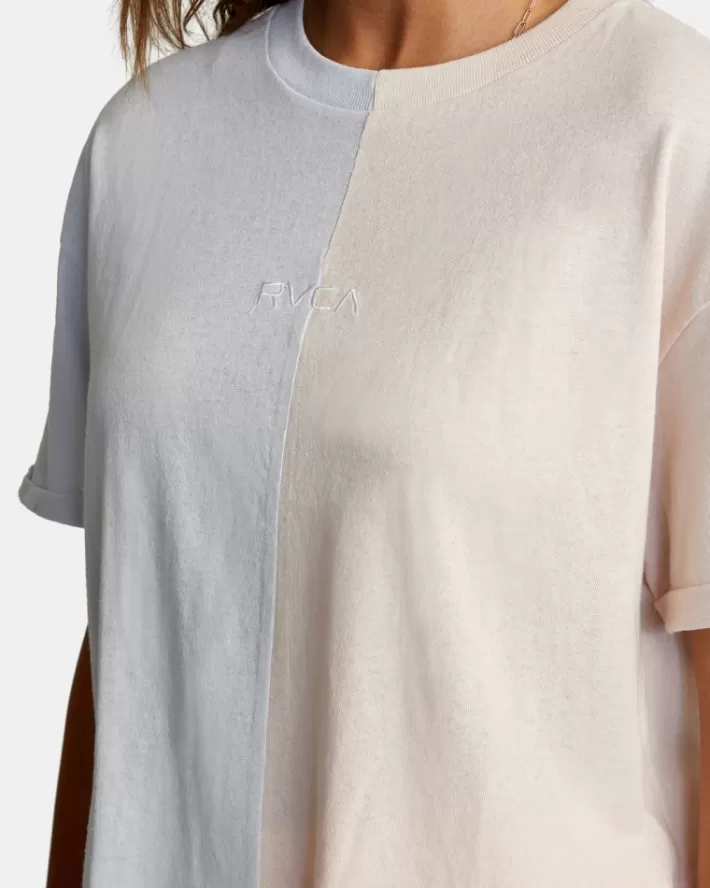 RVCA Tops Color Block Tee Feminino | NOTLKY-259<MULHER Tops