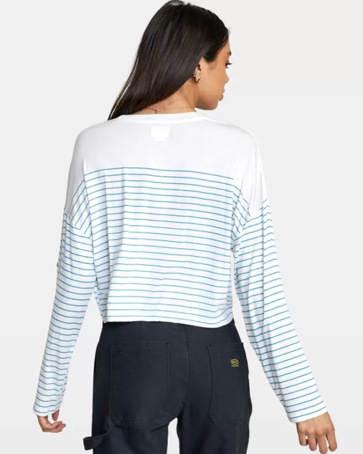 RVCA Tops Countdown II Long Sleeve Knit Feminino | BDXJIY-693<MULHER Tops