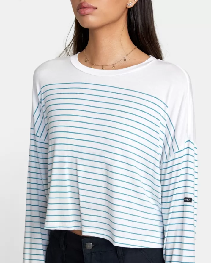RVCA Tops Countdown II Long Sleeve Knit Feminino | BDXJIY-693<MULHER Tops