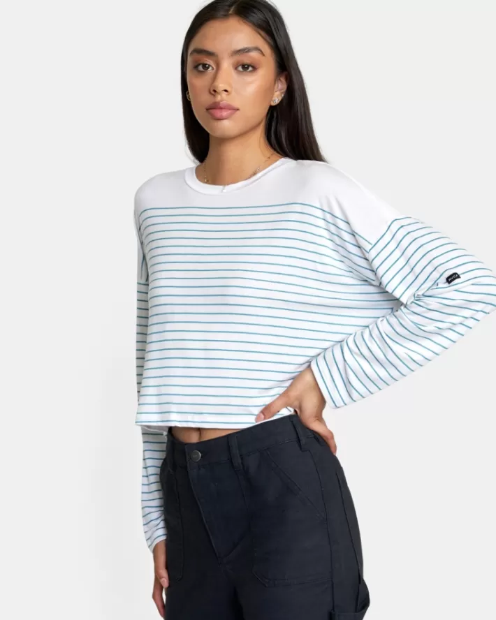 RVCA Tops Countdown II Long Sleeve Knit Feminino | BDXJIY-693<MULHER Tops