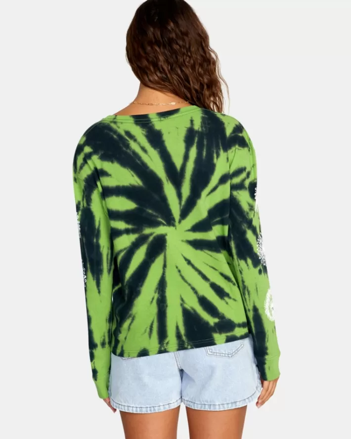 RVCA Tops Duality Long Sleeve Tee Feminino | QCDNRM-632<MULHER Tops