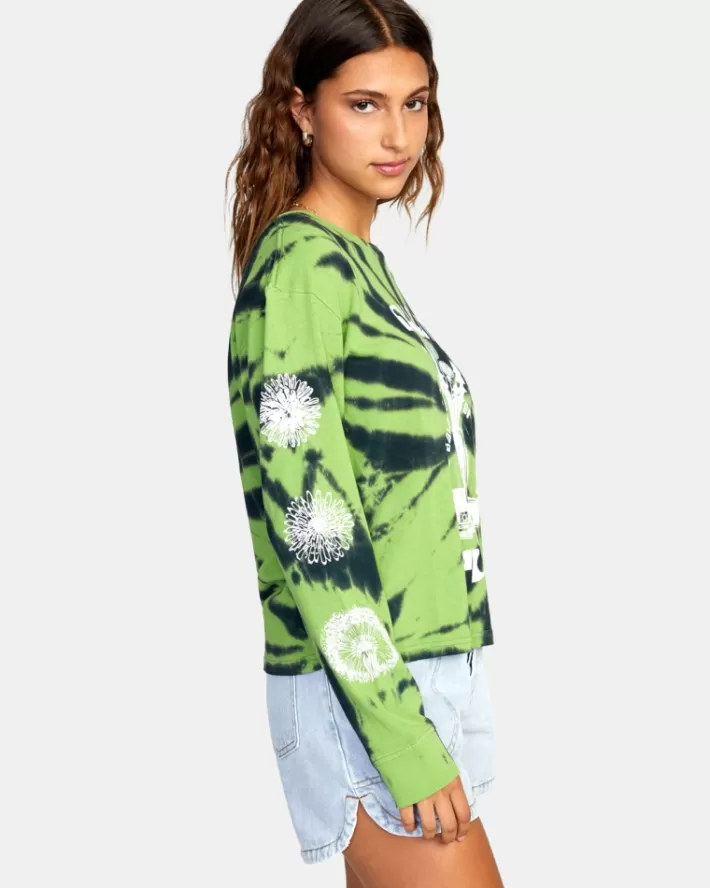 RVCA Tops Duality Long Sleeve Tee Feminino | QCDNRM-632<MULHER Tops