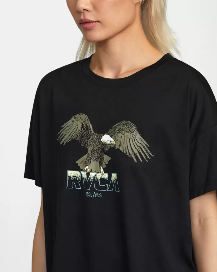 RVCA Tops Eagle Technical Oversized Feminino | AOZWMX-736<MULHER Tops